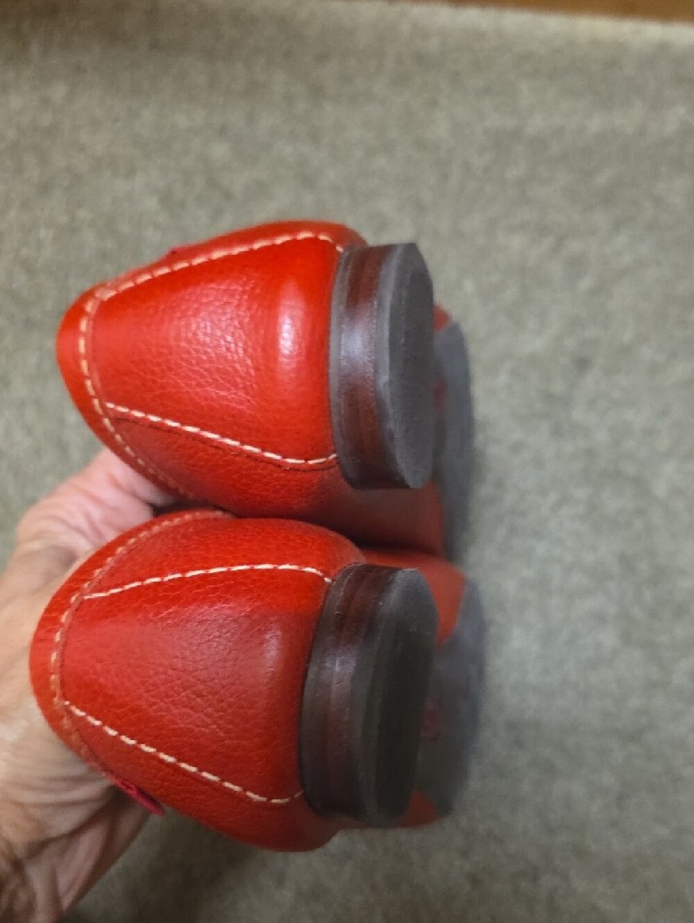 Marc Joseph Vibrant Orange-Red Leather Bit Loafers - Picture 3 of 7